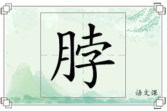 脖怎么写