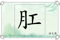 肛怎么写