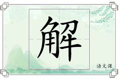 解怎么写