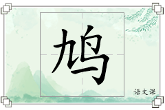 鸠怎么写