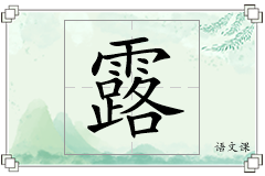 露怎么写