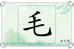 毛怎么写