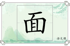 面怎么写