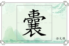 囊怎么写