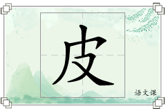 皮怎么写