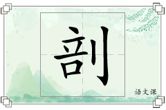 剖怎么写