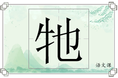 牠怎么写