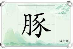豚怎么写