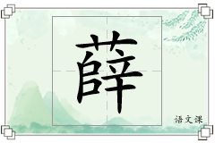 薛怎么写