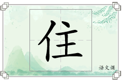 住怎么写
